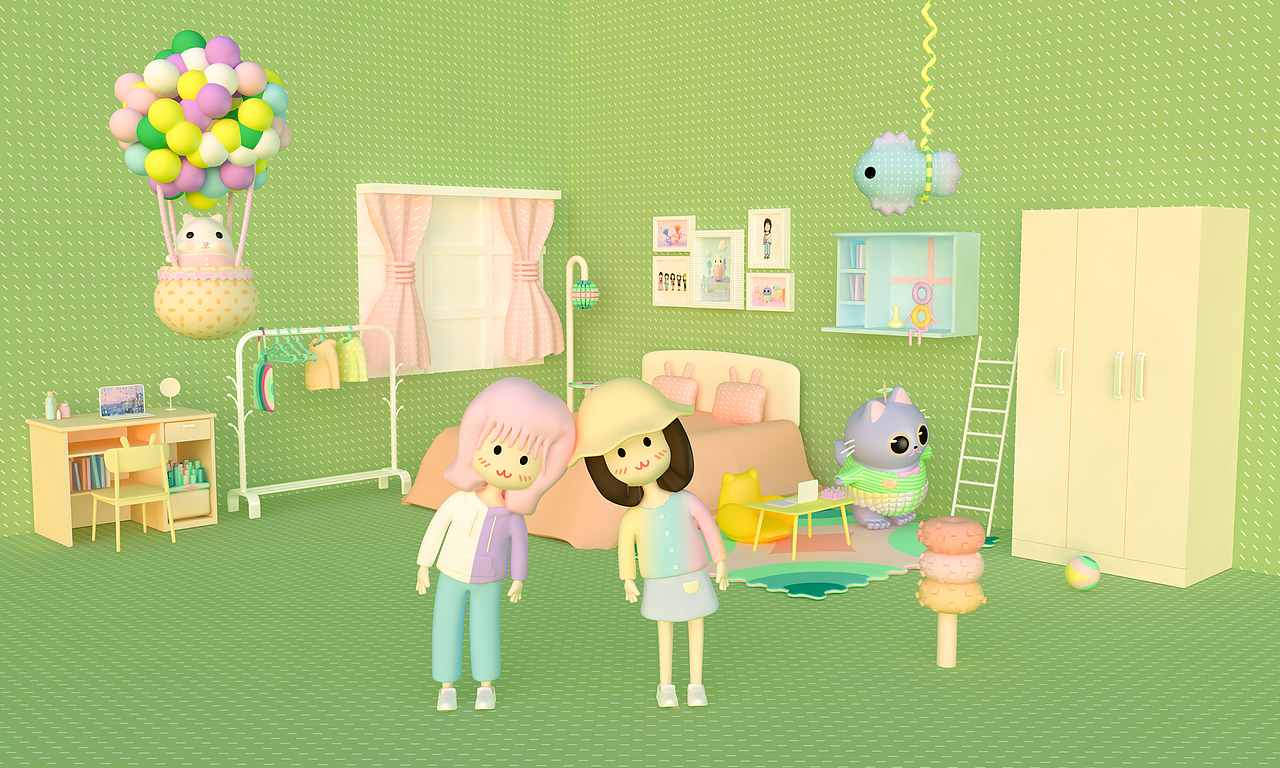 我和我的小屋屋（图ZMjA3NzU2MDk2） - 场景 - 站酷设计师菠萝boluo8原创素材 - 站酷ZCOOL