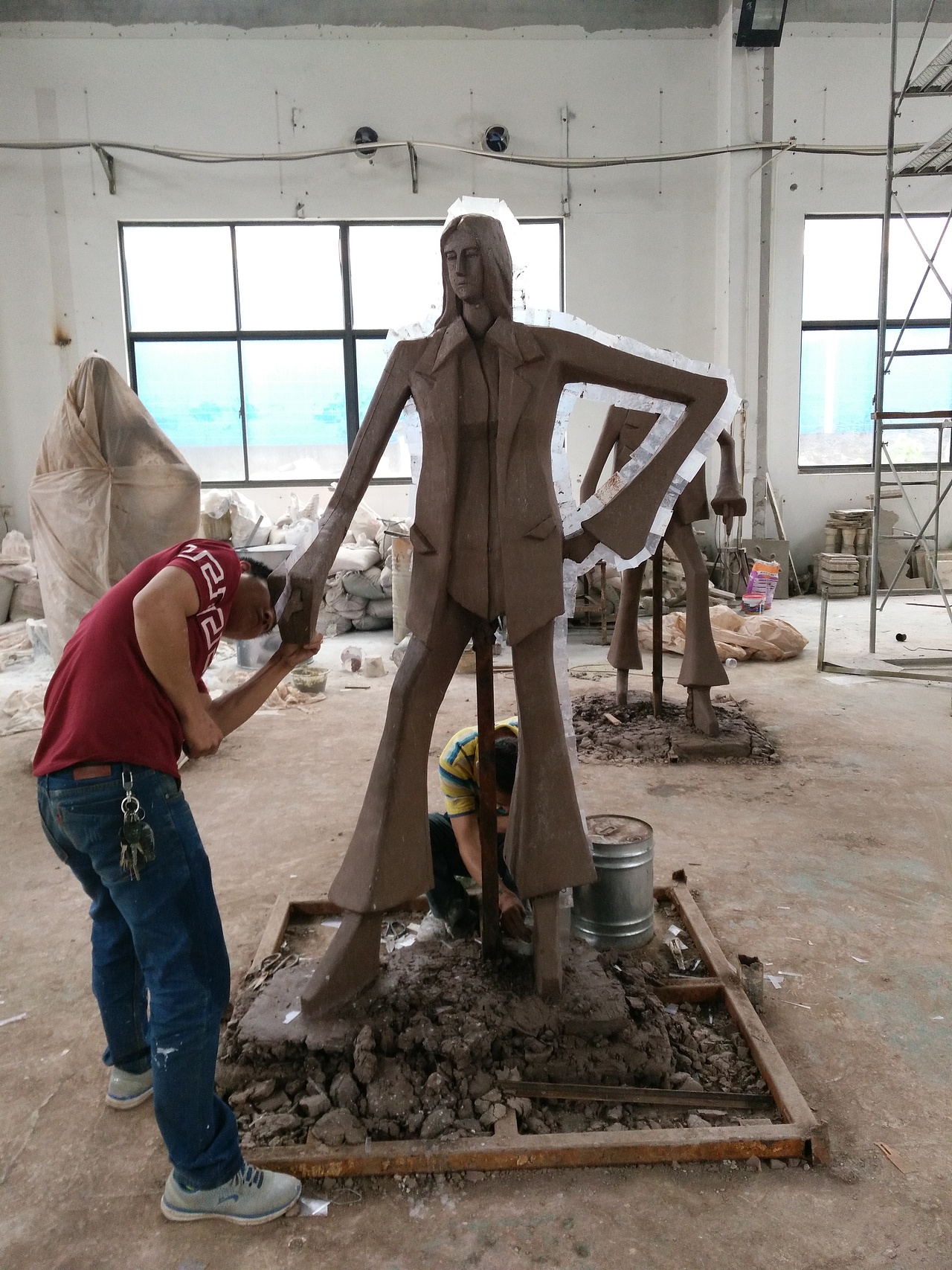 玻璃钢雕塑整个制作过程介绍_上海艺将仁雕塑-站酷zcool