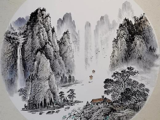 国画:江山如画