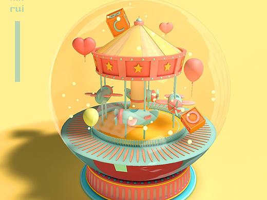【周练】C4D 水晶球
