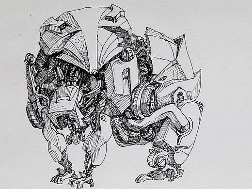 機(jī)甲練習(xí)（個(gè)人主頁(yè)-ZMzcxNDc0NTI=） - 游戲原畫(huà) - 站酷設(shè)計(jì)師SupperYUAN原創(chuàng)素材 - 站酷ZCOOL