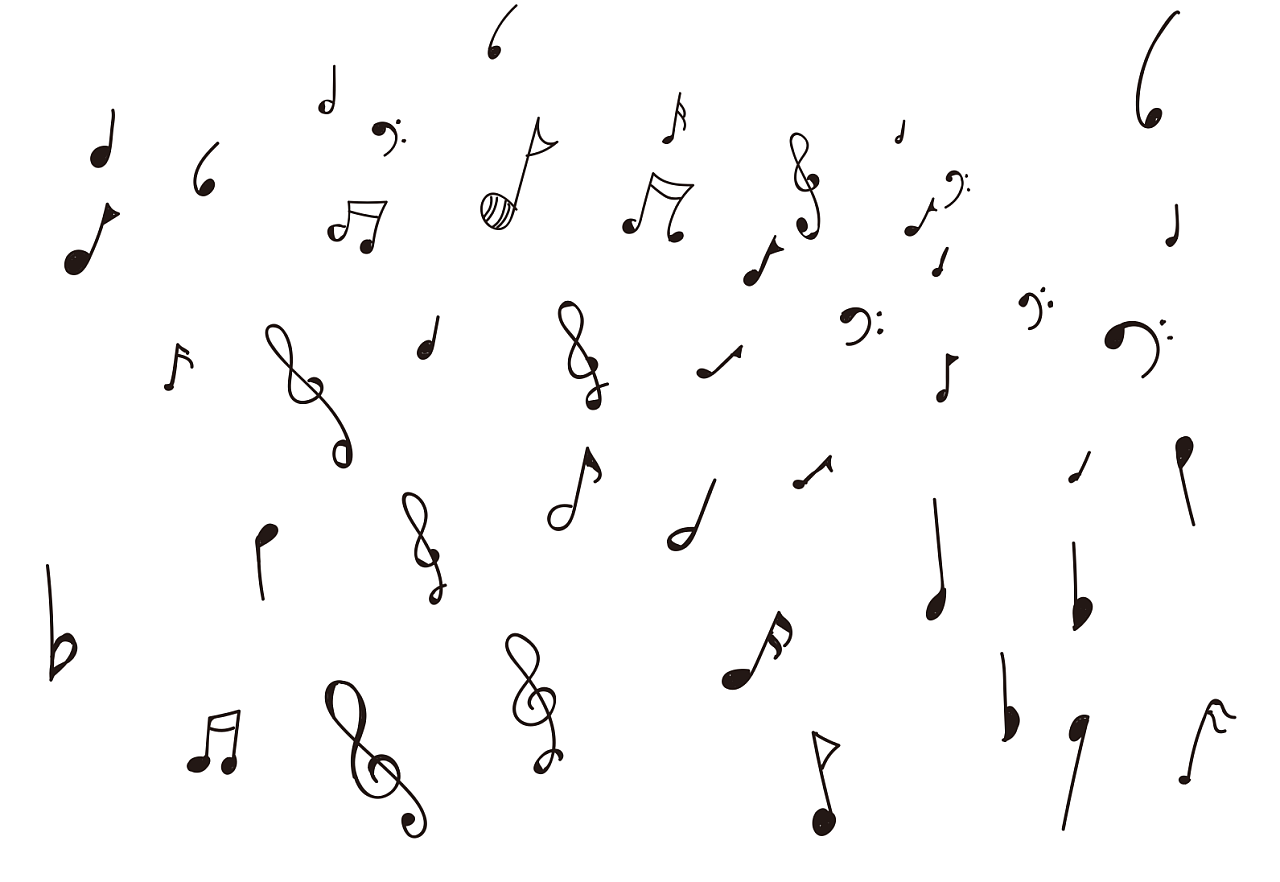 音乐符号的画法图片