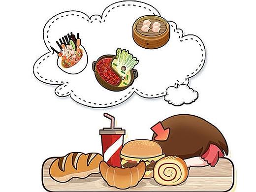 一份懂中国胃的食物名单有多重要？出国旅游得靠它续命（个人主页-ZNzU0Nzcy） - 多领域 - 站酷设计师菲李原创素材 - 站酷ZCOOL