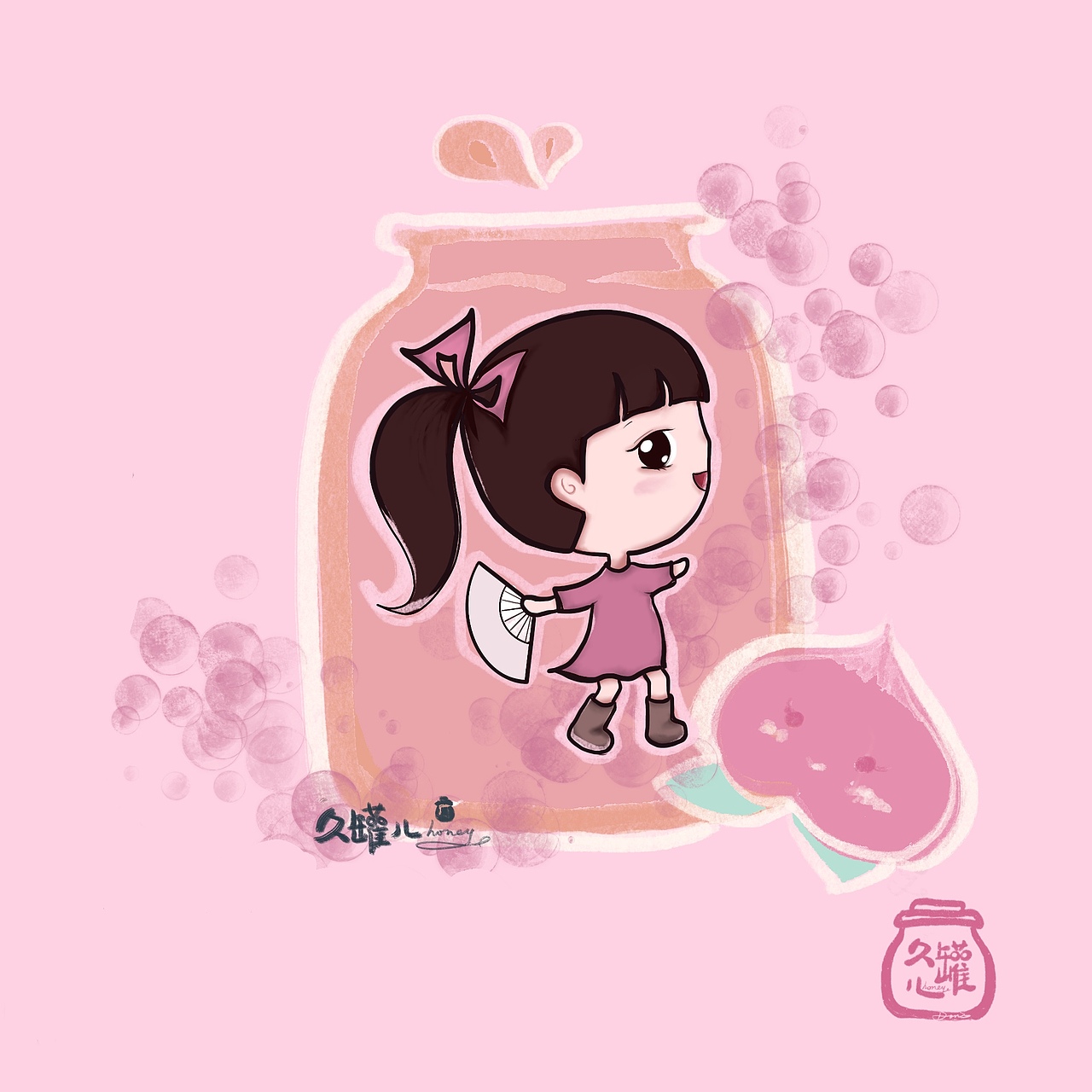 自从学习了京剧
就小扇子不离手<br>有时候看她咿咿呀呀地沉浸在自己的小世界里<br>就像水蜜桃一样<br>会甜甜的冒泡泡❤️