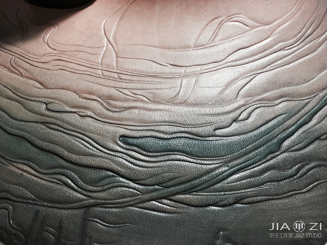 甲子工作室  大圣归来  皮雕皮艺装饰画 