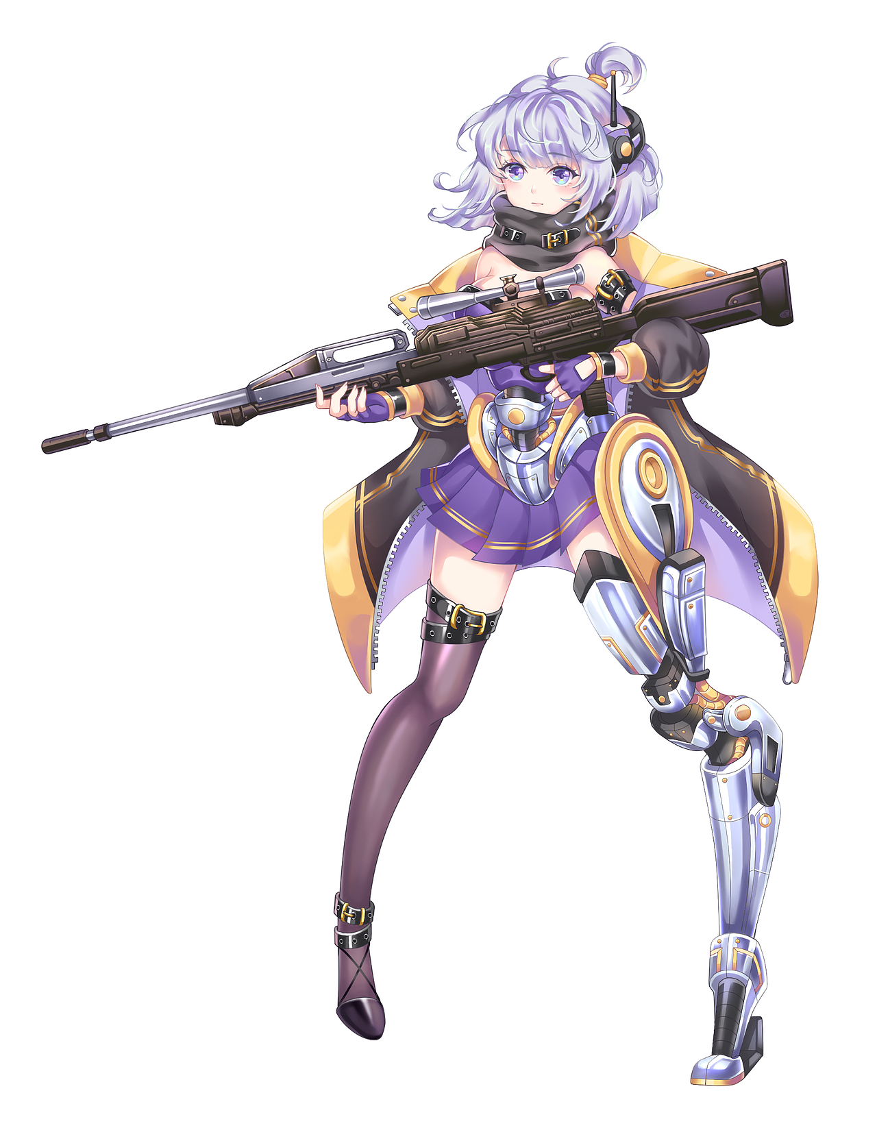 科技感少女（图ZMTk2NDI0ODM2） - 商业插画 - 站酷设计师分解因式原创素材 - 站酷ZCOOL