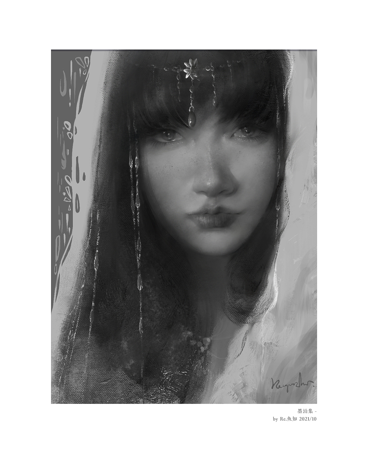 「墨泊集」鱼知/2021作品集2（图ZMjg2MjY2MTAw） - 艺术插画 - 站酷设计师RE鱼知原创素材 - 站酷ZCOOL