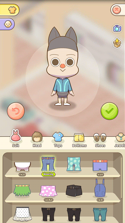 卡通养成游戏UI