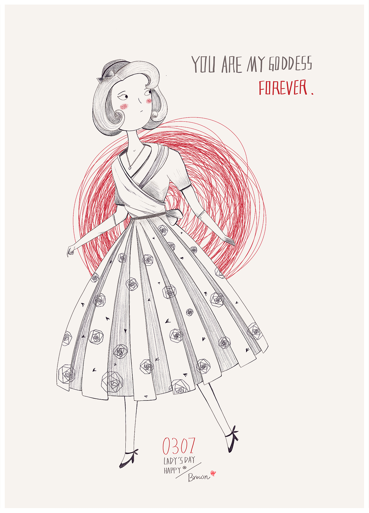 【女生节】To My Goddess（三部曲）（图ZMTA3MDI5MTI0） - 创作习作 - 站酷设计师Browniu原创素材 - 站酷ZCOOL