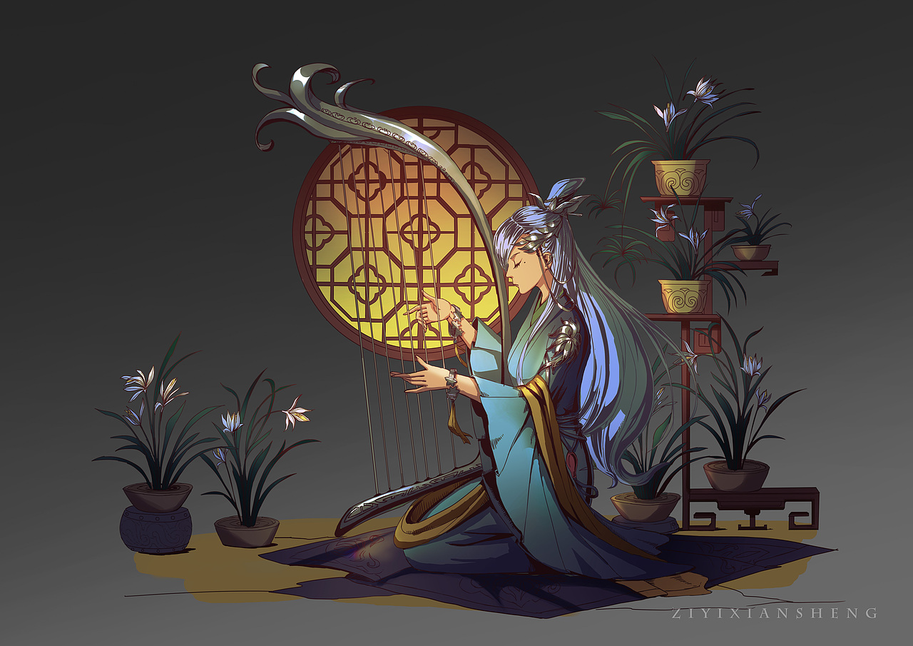 花中四君（图ZMjAyOTAyMjky） - 创作习作 - 站酷设计师子易先生的马甲原创素材 - 站酷ZCOOL