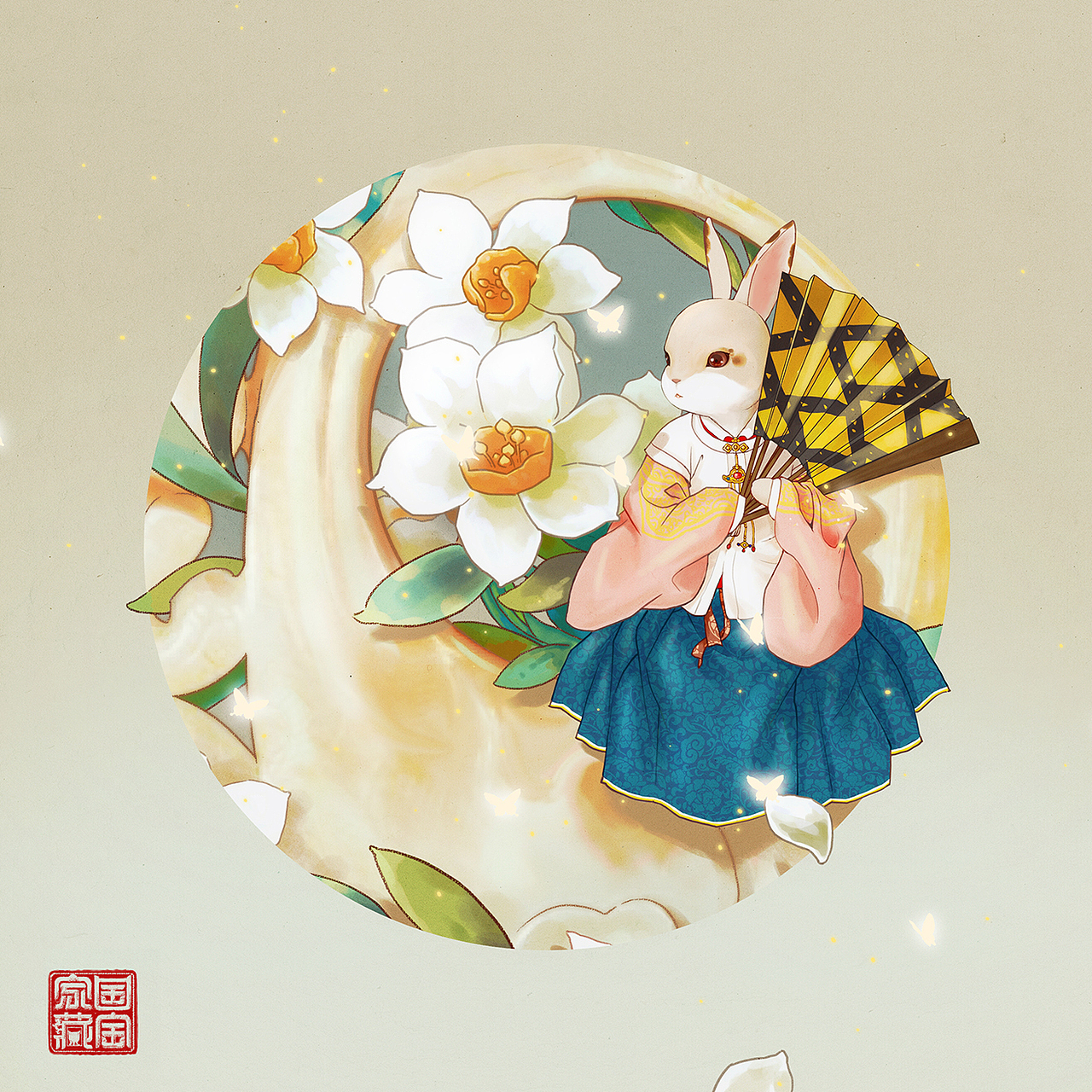 水仙（图ZMTQwNDU4MTky） - 艺术插画 - 站酷设计师檀仁原创素材 - 站酷ZCOOL
