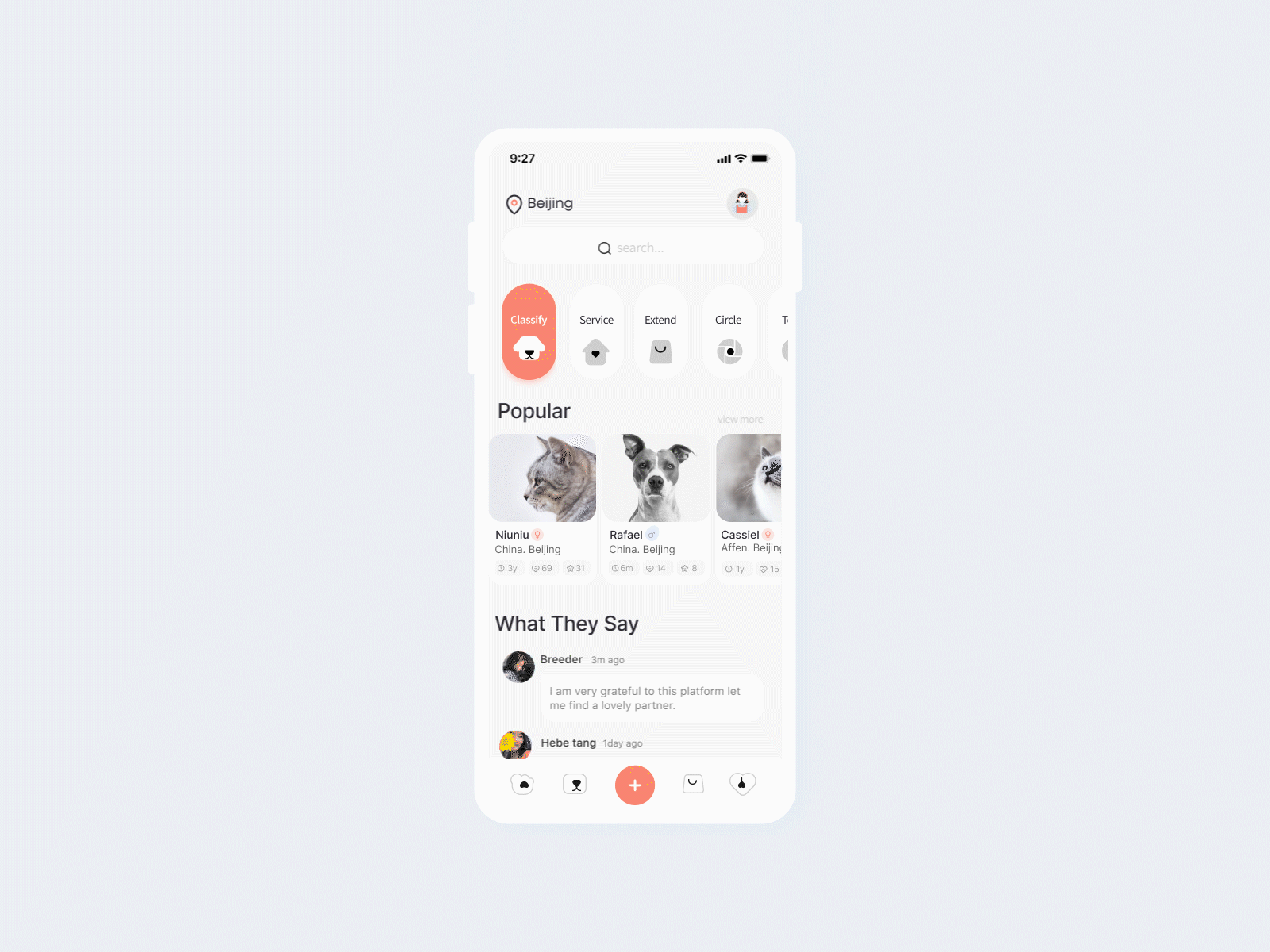 宠TA-一款集宠物寄养、出售、社交的APP（图ZMjMyMjU1MTQ4） - APP界面 - 站酷设计师zoe02原创素材 - 站酷ZCOOL
