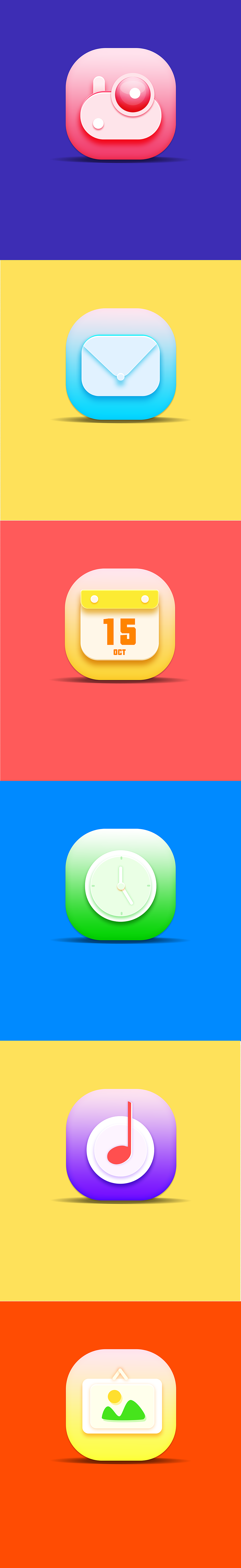 Multicolor icons —— 02（图ZMTU0MDk1MDM2） - 图标 - 站酷设计师柒夏未至原创素材 - 站酷ZCOOL