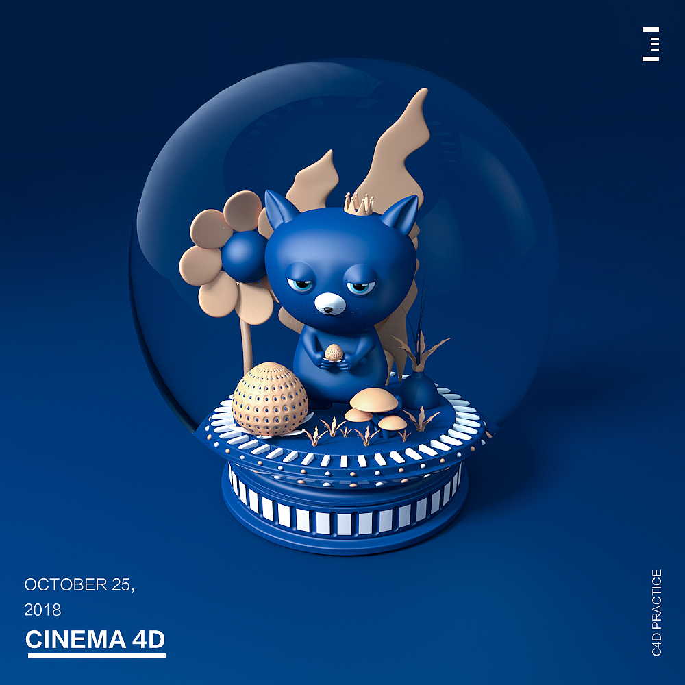 C4D—水晶球
