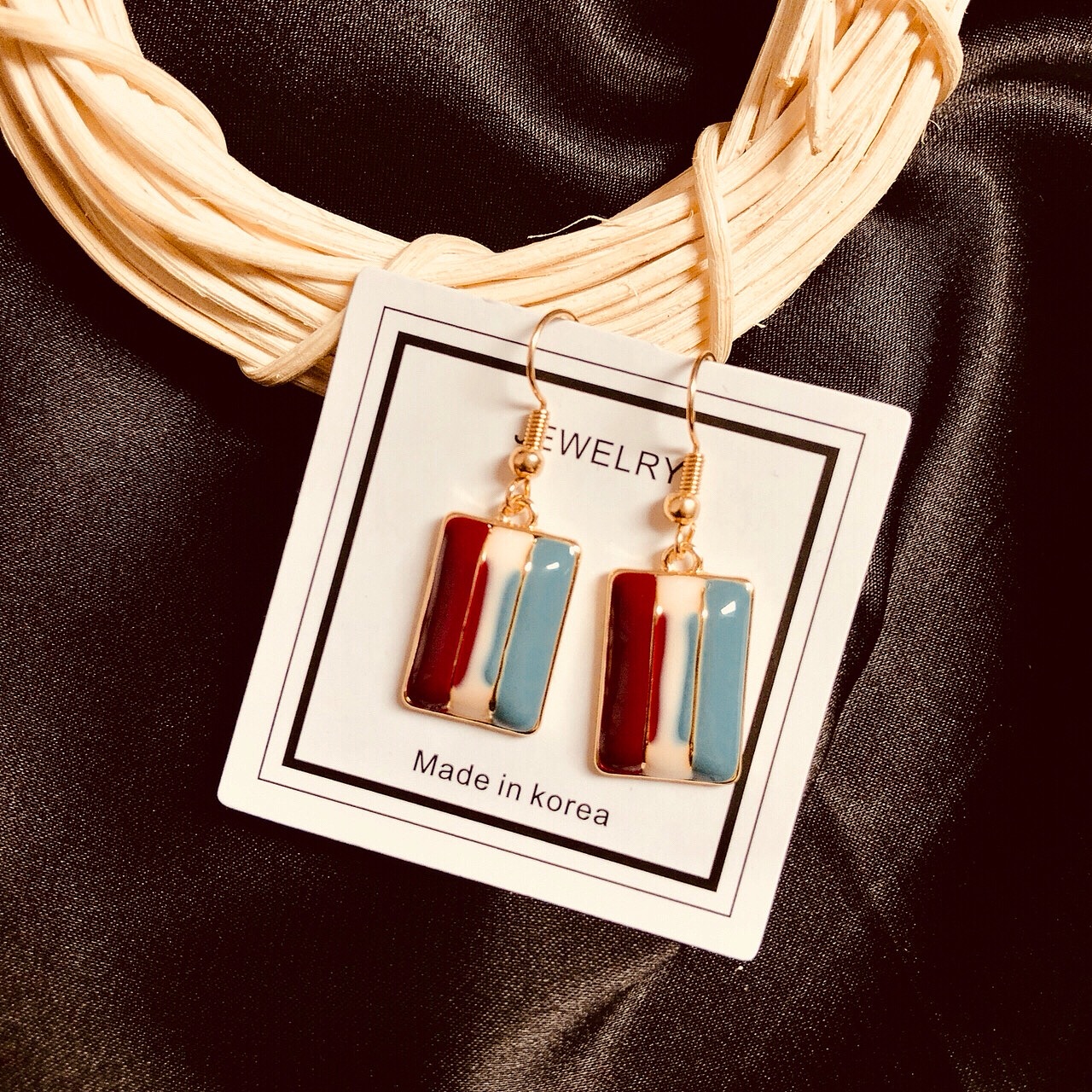 手作之 复古油画色块耳坠～（图ZMTE1MjUyNDU2） - 首饰设计 - 站酷设计师Z86564557原创素材 - 站酷ZCOOL