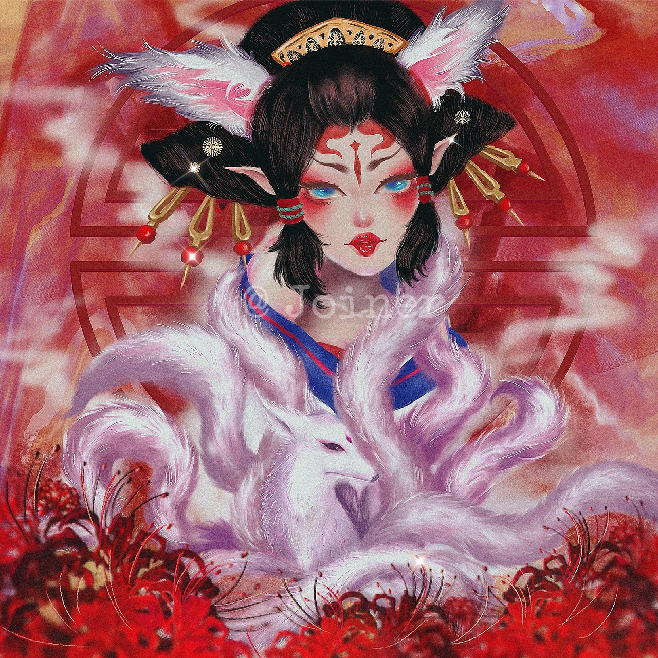 狐妖——狸子安（图ZMjM4MzE3MjU2） - 商业插画 - 站酷设计师猴米三三原创素材 - 站酷ZCOOL