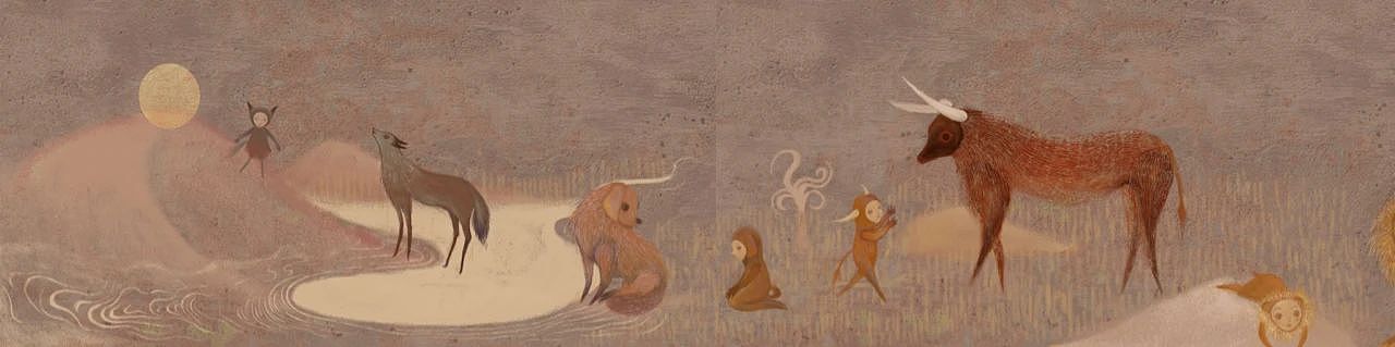 获奖作品 |《送月亮》（图ZMjcwMjg3Nzky） - 商业插画 - 站酷设计师hiiibrand原创素材 - 站酷ZCOOL