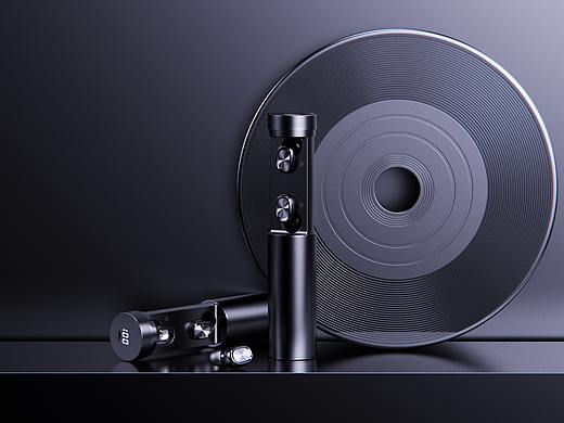 蓝牙耳机建模渲染