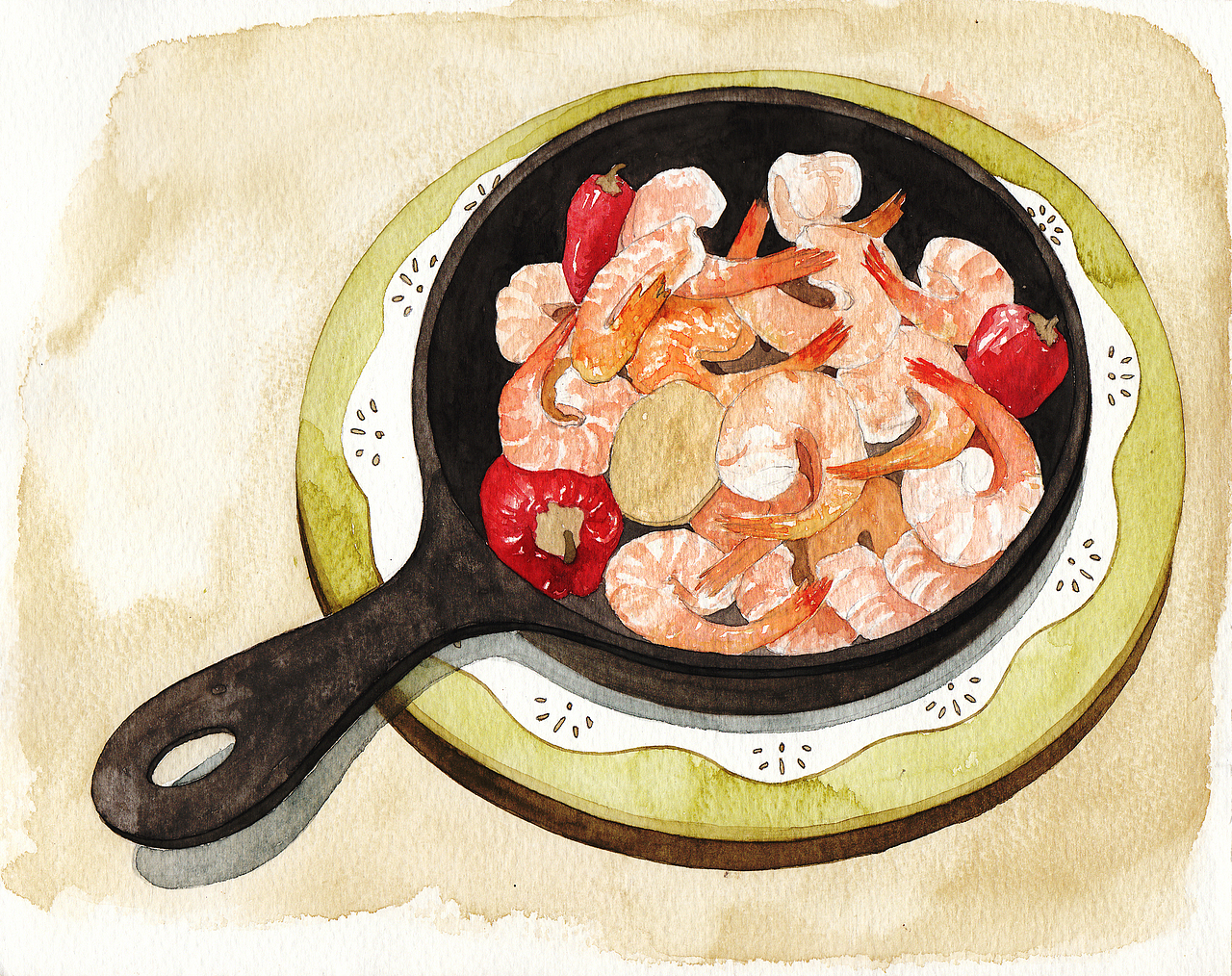 【小妖水彩】那些年一起画过的美食（二）（图ZMjI1MjEzMTY0） - 商业插画 - 站酷设计师竹间小妖原创素材 - 站酷ZCOOL