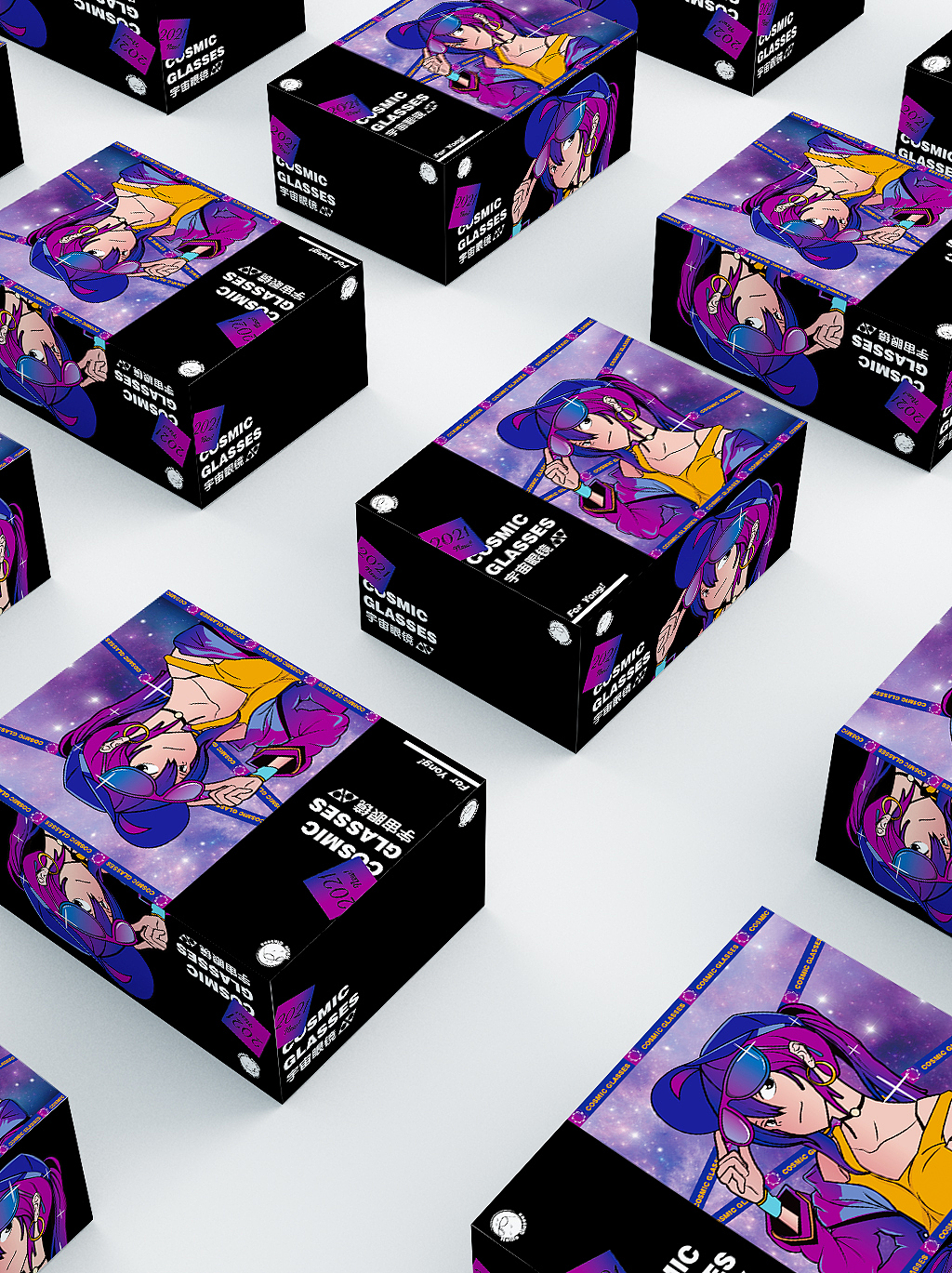 眼镜潮流包装设计