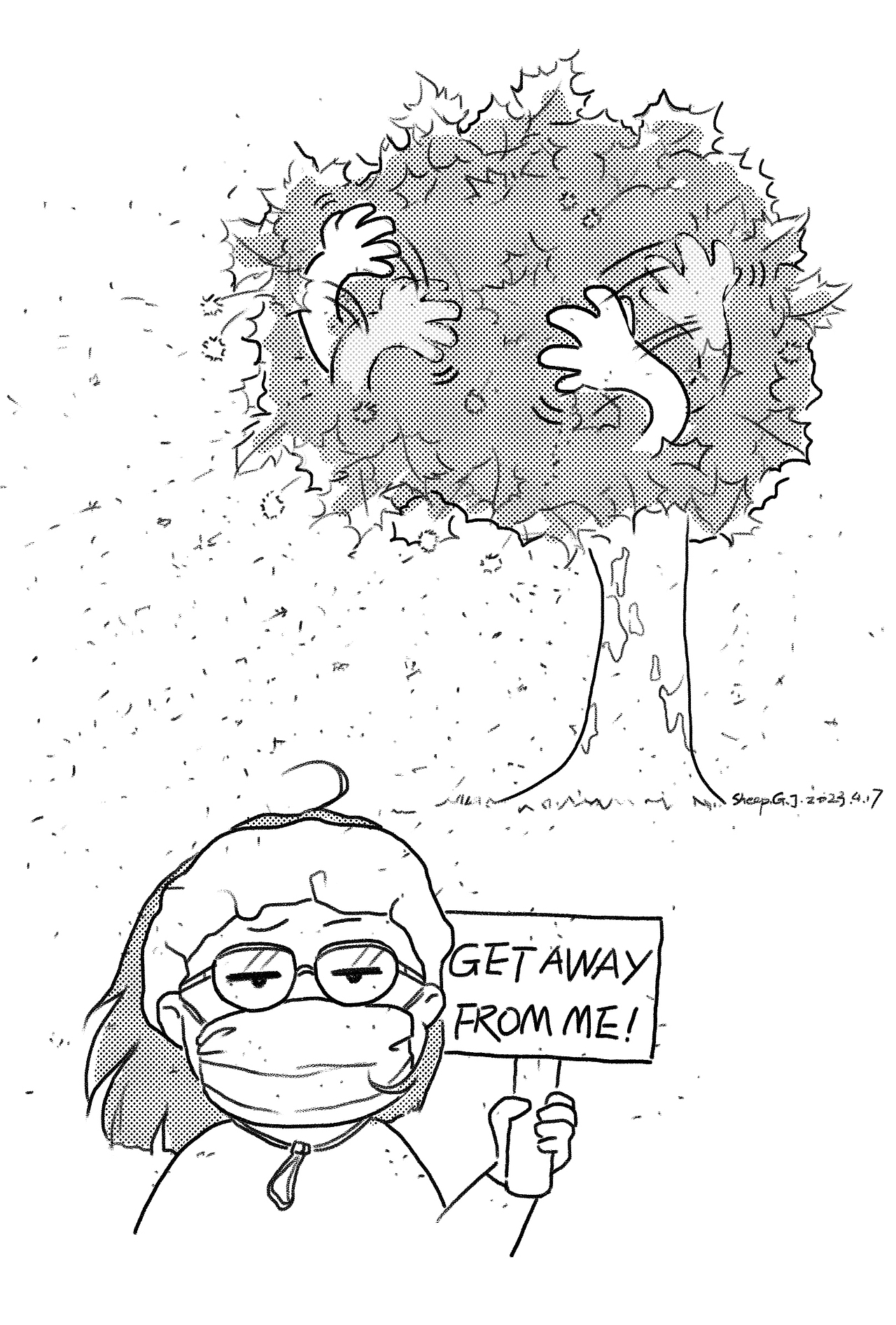 真的超级讨厌飘着树粉的梧桐树