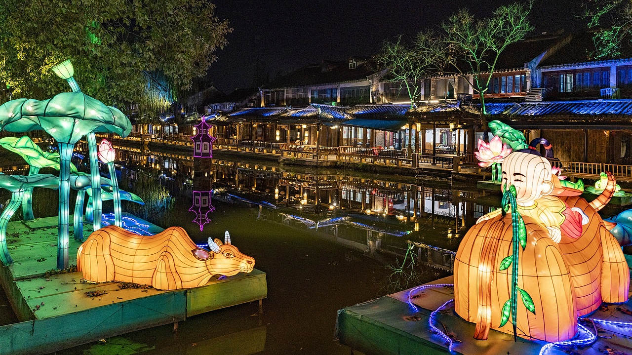 2021周庄古镇夜景