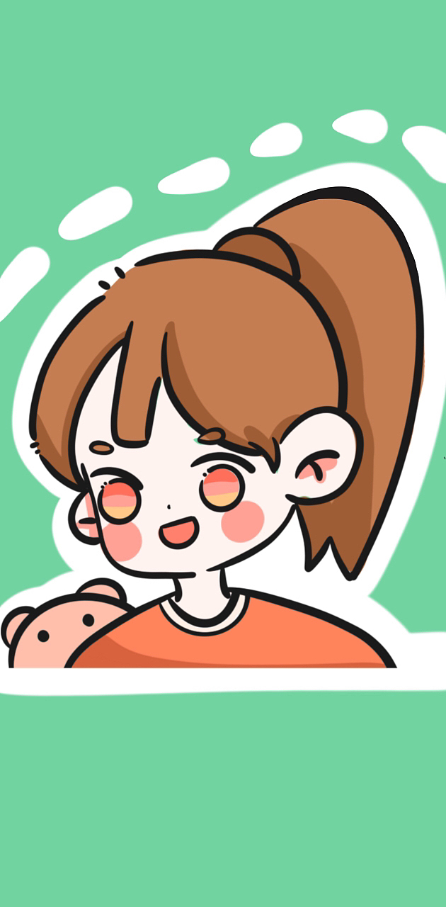 马尾辫女孩（图ZMzY2MDc3MTgw） - 商业插画 - 站酷设计师橙汁来一杯原创素材 - 站酷ZCOOL