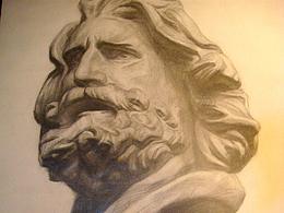 学生时期的素描-马赛曲战士