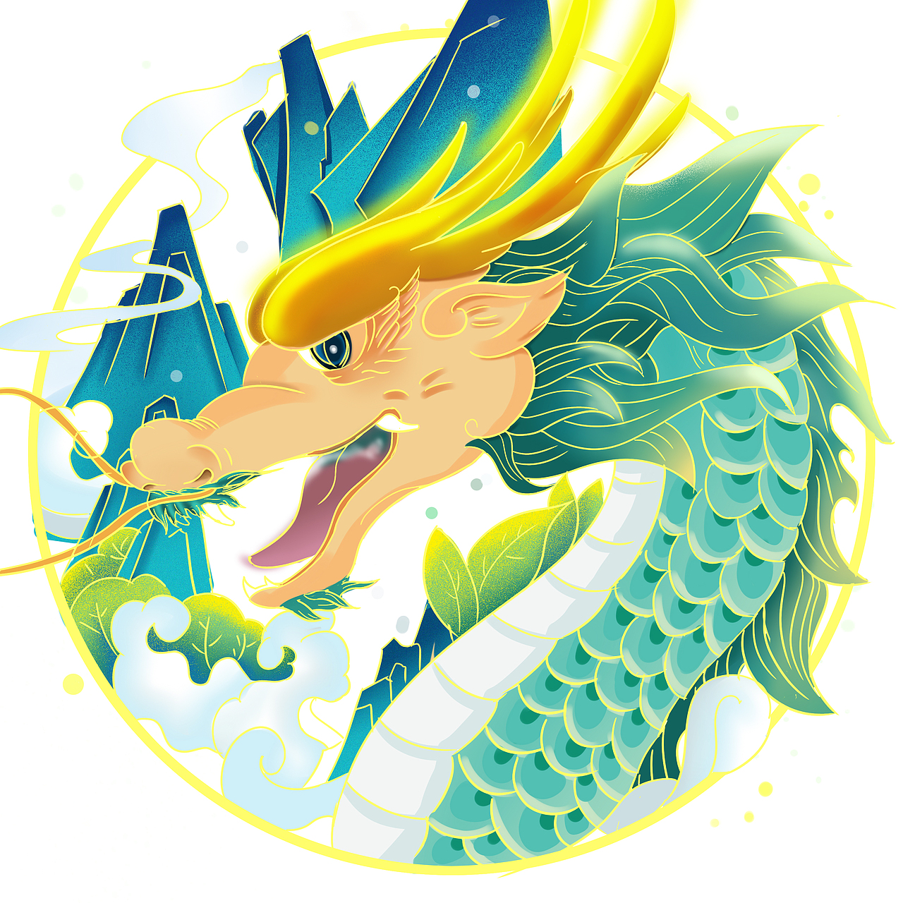 迟到的端午主题插画