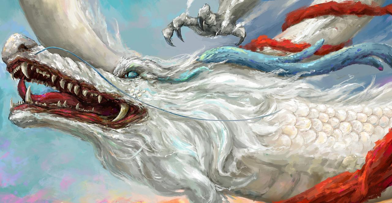 白龙|插画|创作习作|z42246446 - 原创作品 - 站酷 (zcool)