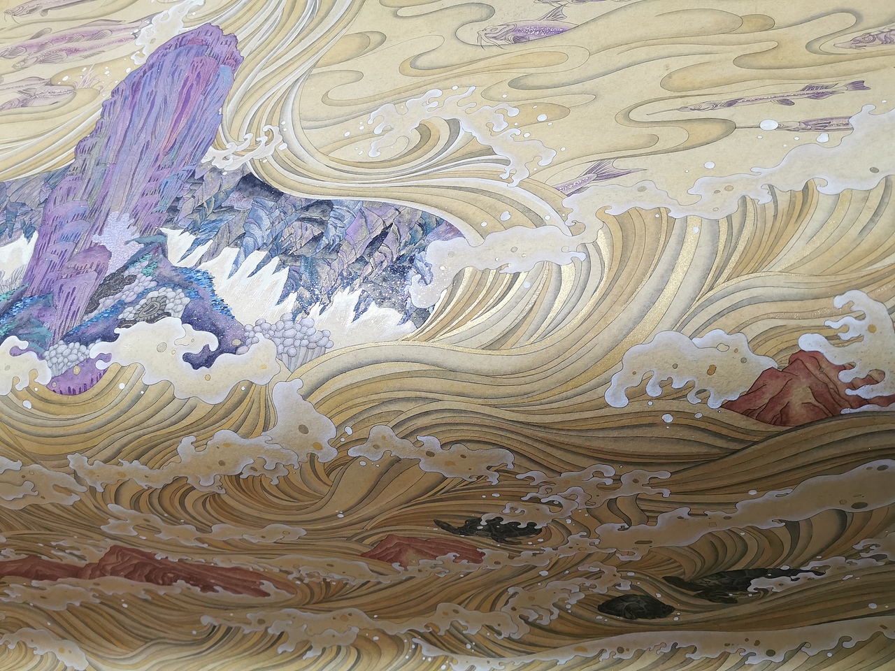 国画工笔|楚辞九歌系列·河伯