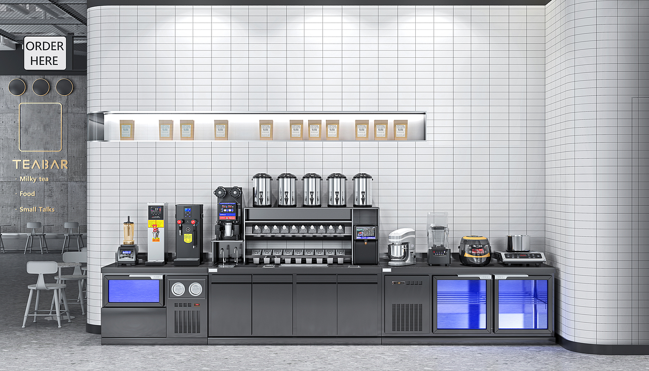 奶茶店餐饮设备3D建模渲染源文件（图ZMzcwNDg2NjUy） - 产品 - 站酷设计师奶茶设备3D源文件原创素材 - 站酷ZCOOL