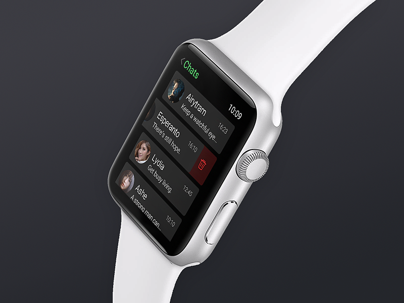 微信 Apple Watch（图ZMjQ1OTQ2NzY=） - APP界面 - 站酷设计师ponyodora原创素材 - 站酷ZCOOL