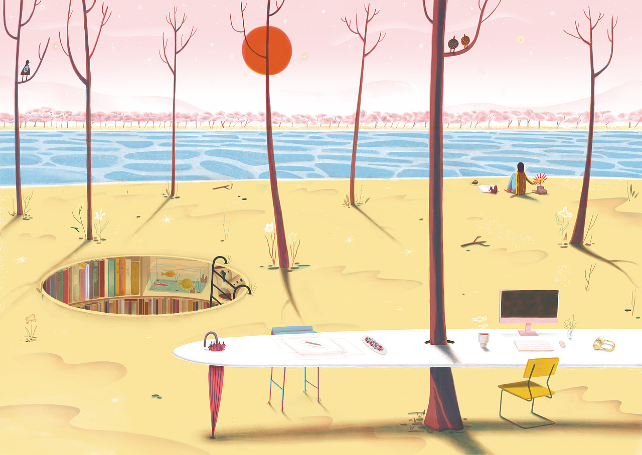 主题插画|Dream Studio