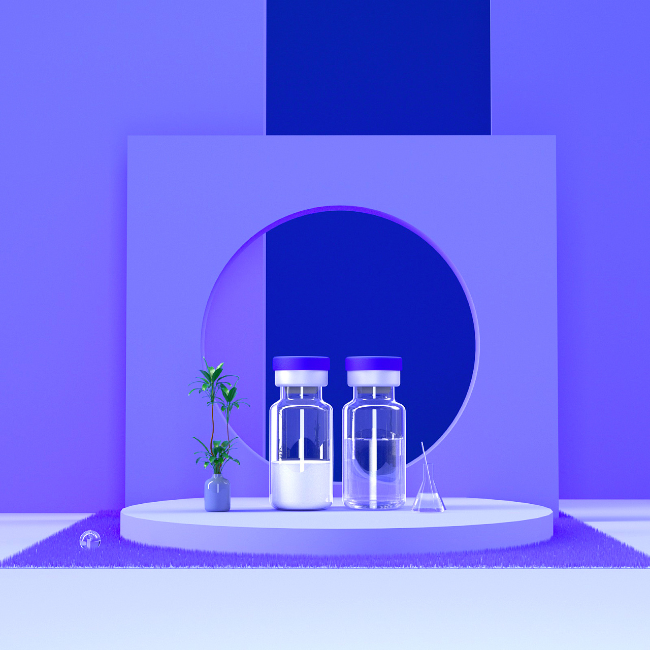 护肤品c4d海报|三维|产品|夏天的夜晚 - 原创作品 - 站酷 (zcool)