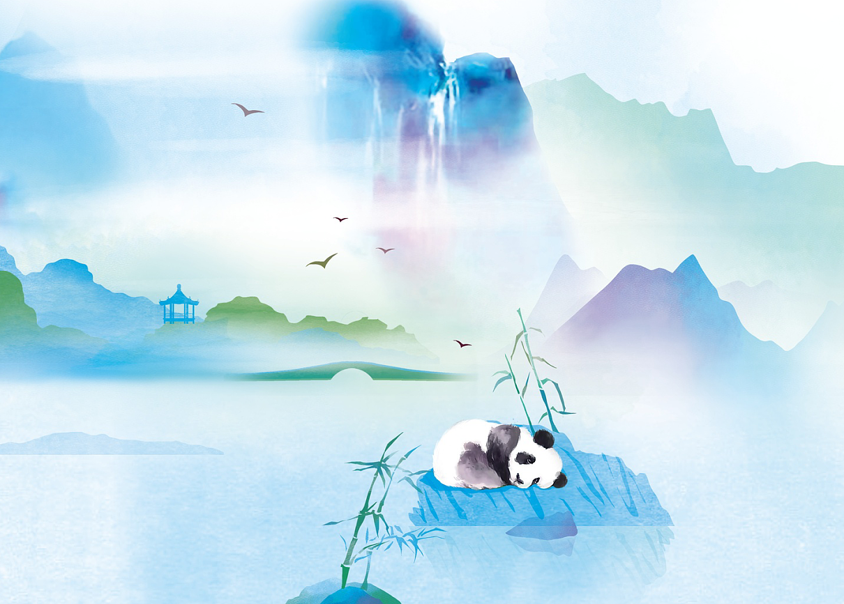 中粮茶叶包装插画（图ZODM1NTkzNDQ=） - 商业插画 - 站酷设计师新悦Xinyue原创素材 - 站酷ZCOOL