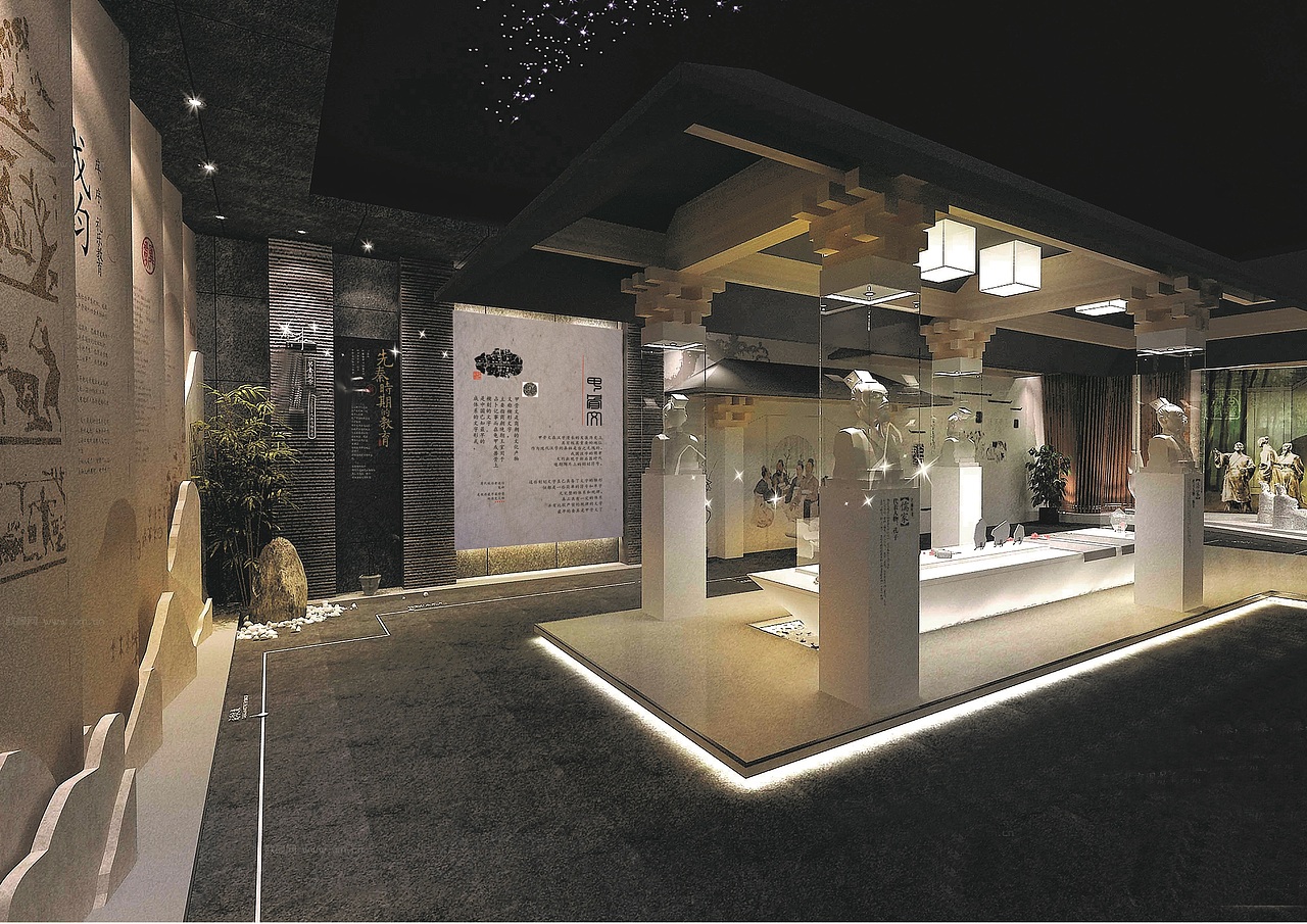 汉字文化发展史展厅陈设|空间|展陈设计|橘子扒了_原创作品-站酷zcool
