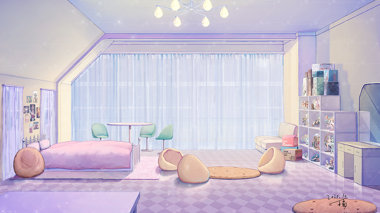 少女房间（图ZMjI3NDgyNTky） - 游戏原画 - 站酷设计师近卫史菜原创素材 - 站酷ZCOOL