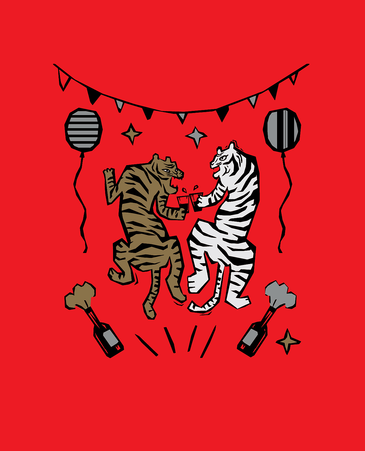 大食 | 两只老虎·小红盒 | 新年礼（图ZMjg1NjQ3Mjk2） - 包装 - 站酷设计师大食设计商店原创素材 - 站酷ZCOOL