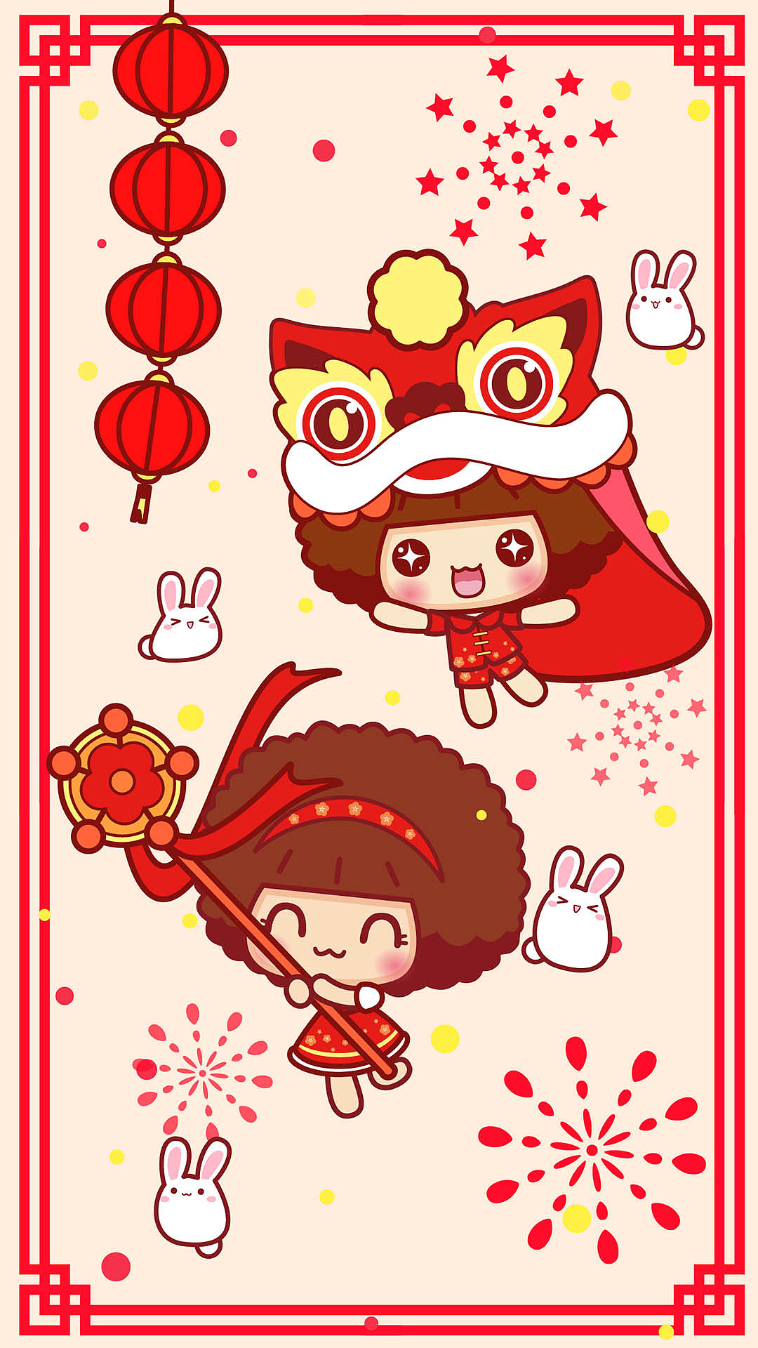 摩丝摩丝春节插画（图ZMTA0NTU4MzQ4） - 艺术插画 - 站酷设计师碳碳原创素材 - 站酷ZCOOL