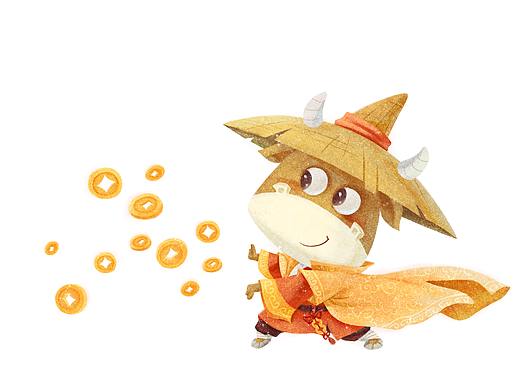 金牛（個(gè)人主頁(yè)-ZNTE3Mzg0ODQ=） - 商業(yè)插畫(huà) - 站酷設(shè)計(jì)師c王子的金魚(yú)原創(chuàng)素材 - 站酷ZCOOL