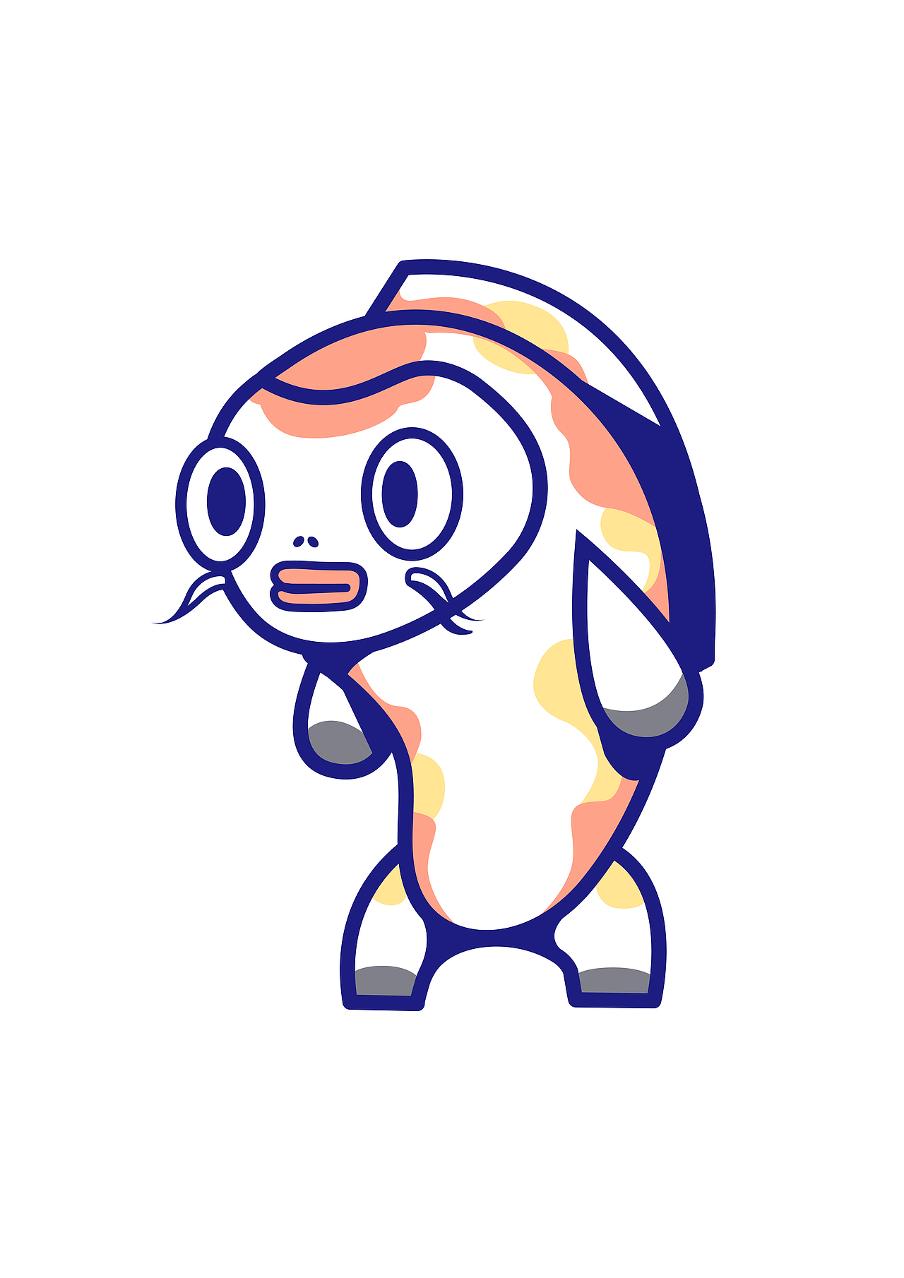 中体彩吉祥物形象设计小锦鲤巴波