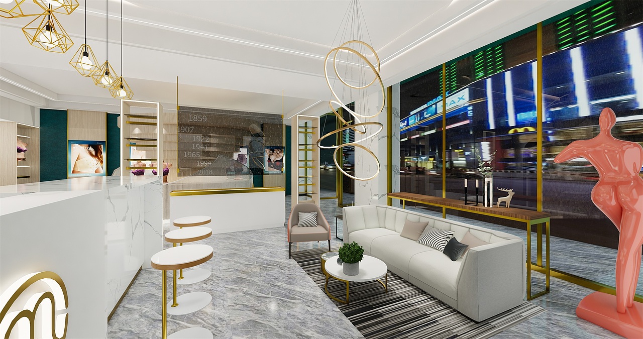 美容店装修_内衣店装修_麦丝美形象管理连锁店