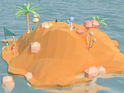 海岛(个人主页-ZNDE1MDYxNjA=) - 建筑/空间 - 站酷设计师雨梦迟歌丶原创素材 - 站酷ZCOOL
