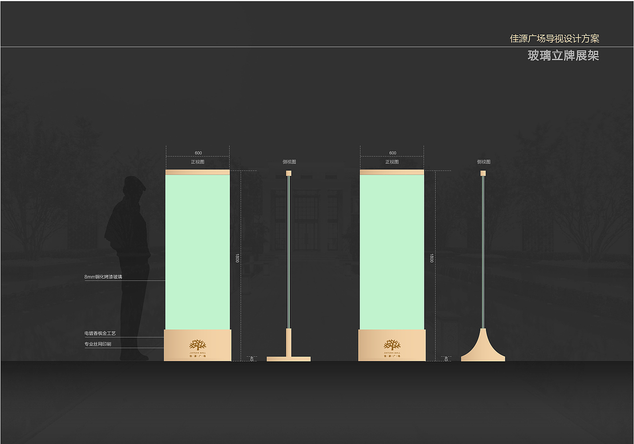 佳源广场导视标识标牌设计