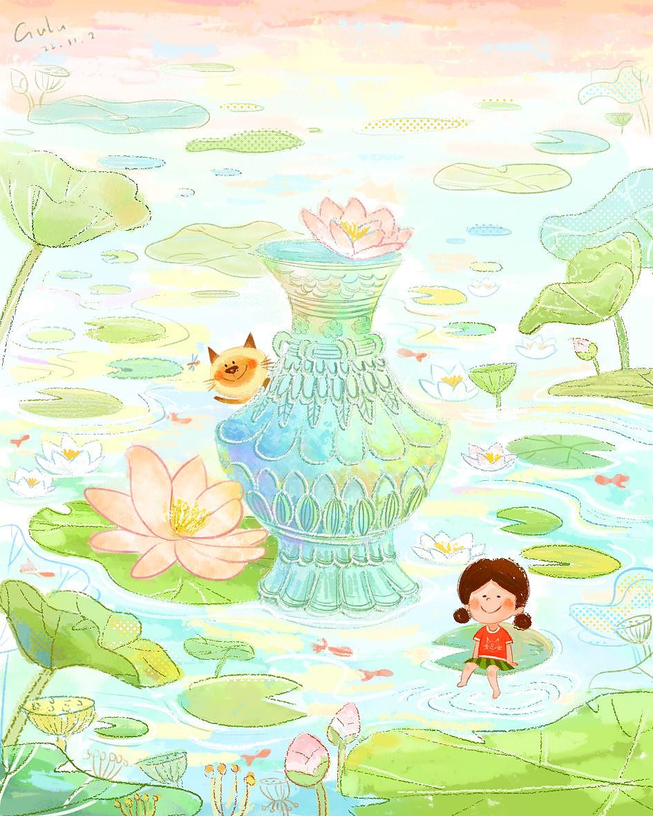 国家宝藏 ✖ 我和小Der 短篇系列插画（图ZMzIyNDE5OTg4） - 绘本 - 站酷设计师黄咕噜原创素材 - 站酷ZCOOL