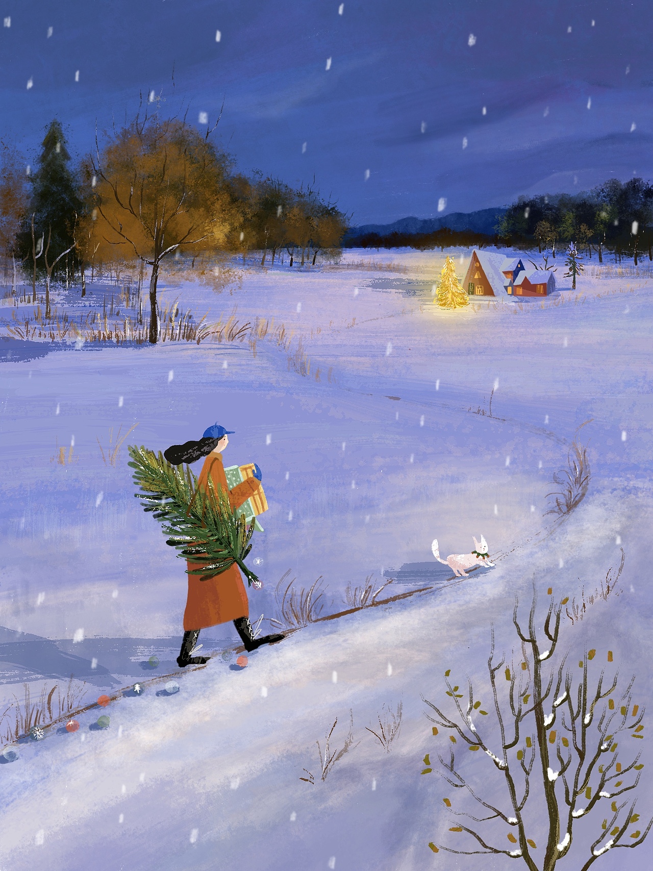 2020插画总结|把书店画成了一本台历