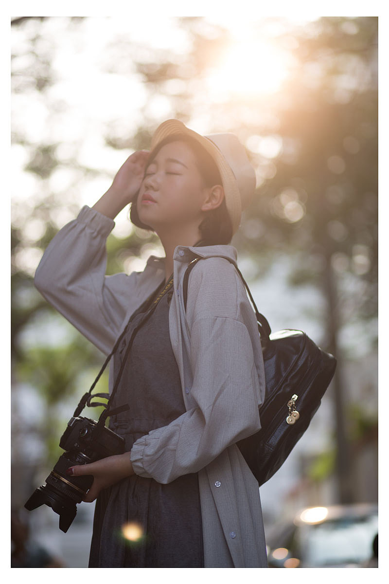 人像后期逆光美女