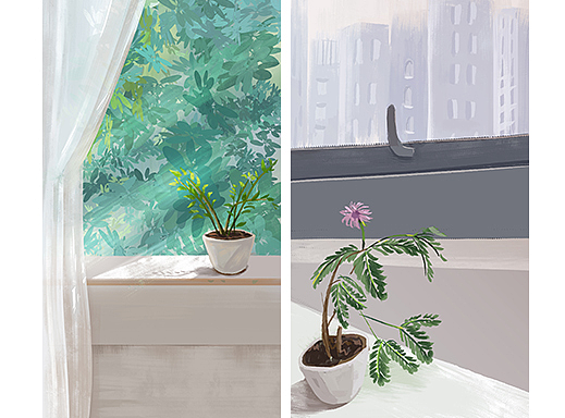 平淡生活里的小確幸--宜發(fā)呆（個人主頁-ZNDU4NTA3MDA=） - 商業(yè)插畫 - 站酷設(shè)計(jì)師江小小小白原創(chuàng)素材 - 站酷ZCOOL