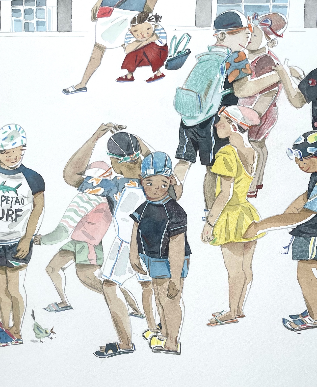 夏日炎炎。（图ZMjYzNDU3ODA4） - 艺术插画 - 站酷设计师王珏78原创素材 - 站酷ZCOOL